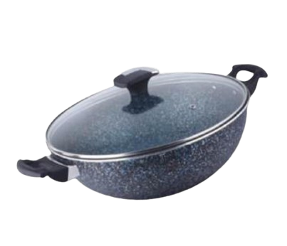 Wok with Glass Lid